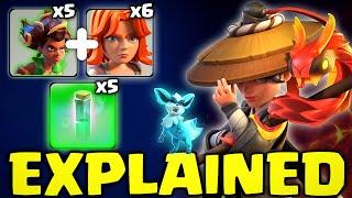 Attack EXPLAINED | No. 1 Strategy RC walk Spirit Charge and Root Riders attack [Clash of clans]