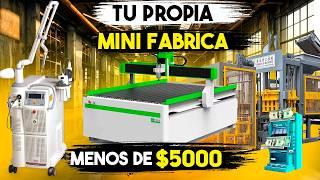 Las 40 MEJORES Maquinas para INICIAR tu MINI FABRICA - Pequeñas Ideas de Negocio Rentables 2024