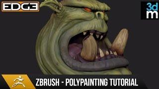 Zbrush Polypaint Tutorial - An Introduction and Basics HD by 3dmotive