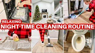  RELAXING NIGHT TIME CLEAN WITH ME | AFTER DARK CLEANING MOTIVATION | HOMEMAKER | CLEANING ROUTINE