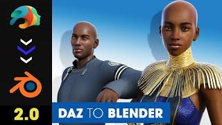 DAZ to Blender Bridge 2.0 ~ Send Multiple Posed DAZ Characters to Blender