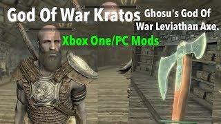 Skyrim SE Xbox One/PC Mods|God Of War Kratos Race/God Of War Leviathan Axe.