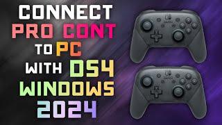 How to Connect Nintendo Pro Controller to PC w/ DS4 Windows - 2024 Tutorial