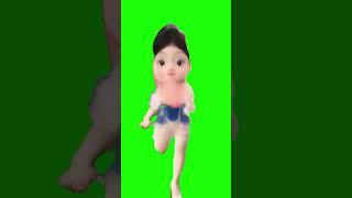 白雪公主跳跳娃#green#screen#特效 #綠幕 #cute #合成 #白雪公主 #funny #素材