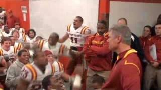 Iowa State postgame lockeroom celebration vs. Nebraska (10-24-09)