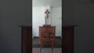 inside tiny Presbyterian church July 23, 2023