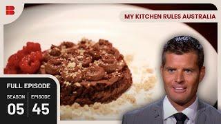 Greek Galaktoboureko And Hazelnut Mousse Cake | My Kitchen Rules Australia | Cooking Show