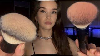 ASMR УШТЫК ЗВУКИ РТА Brushes. Mouth sounds Tk Tk visual triggers КИСТОЧКИ