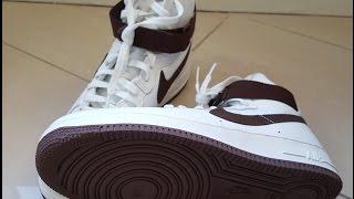 Unboxing / Unpacking Nike Air Force 1 Hi Retro QS summer white / chocolate