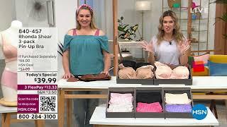 Rhonda Shear 3pack PinUp Bra with Removable Pads