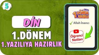 5.Sınıf Din 1.Dönem 1.Yazılıya Hazırlık  #2023