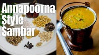 Hotel Style Sambar Recipe - (Coimbatore Annapoorna Hotel Style Sambar Recipe)