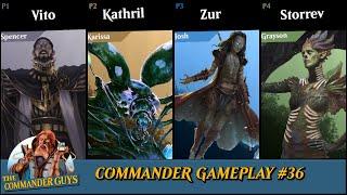 Commander Gameplay #36 - Vito v. Kathril v. Zur v. Storrev [CASUAL EDH GAMEPLAY]