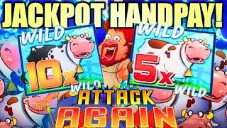 JACKPOT HANDPAY! SUPER MULTIPLIERS!! INVADERS ATTACK AGAIN FROM THE PLANET MOOLAH Slot Machine