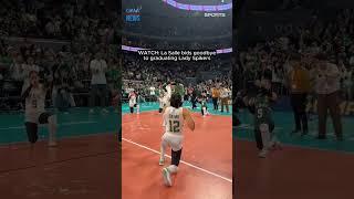 La Salle bids goodbye to graduating Lady Spikers | GMA Sports #shorts