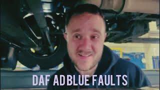 Day in the life of a HGV mechanic uk- DAF adblue diagnosis! Big oil leak