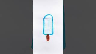 Blue Icecream  Acrylic painting for kids #icecream #art #painting #shorts @pipafuntv