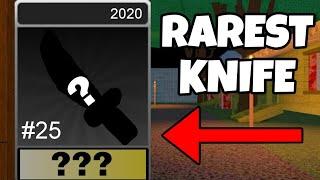 USING THE RAREST KNIFE! | Roblox Survive the Killer