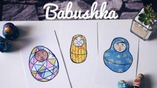 Babushka · Gouache Illustration · SemiSkimmedMin