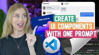 Create Award-worthy UI with ONE text prompt in VSCode | React PureCode AI