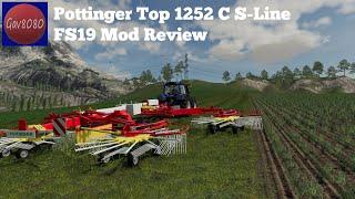 Pottinger Top 1252 C S-Line Rake - Farming Simulator 19 Mod Review