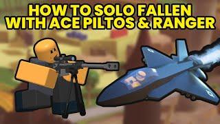 How to Solo Fallen with Ace Pilots and Rangers [QUICK TUTORIAL] (Tower Defense Simulator)