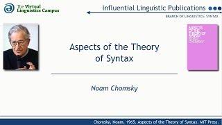 SYN_1965 - Aspects of the Theory of Syntax (N. Chomsky)