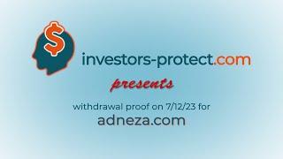 Withdrawal Proof for AdNeza on December 7th, by Investors-protect.com