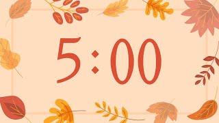 5 Minute Countdown Timer for Fall - Relaxing Piano Music