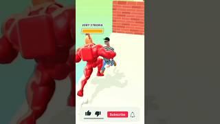 muscle rush 3D running game #shorts#shortsvideo #youtube viral #red man faney game 