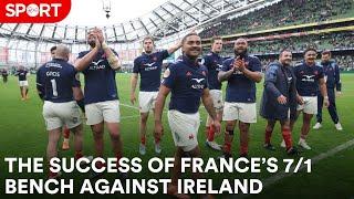 Discussing the impact of France's 7/1 bench in Dublin win