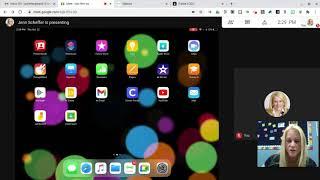 iPad Split Screen with Google Meet and Seesaw