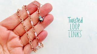 Wire Wrapped Chain Links - Jewelry Ideas For Beginners - Easy & Fun