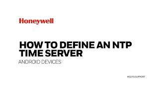 How to define an NTP Time Server on Android Devices