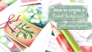 How to create a bokeh background with coloured pencils