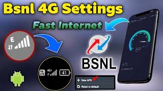 How To Increase BSNL Speed - BSNL APN Settings For Fast Internet 2024 - BSNL 3G NOT 4G APN SETTINGS