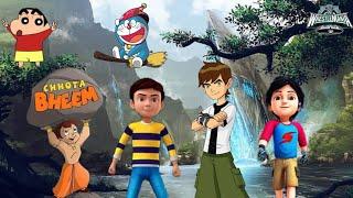 Rudra vs Shiva vs Bheem vs Ben 10 vs Doraemon vs Shinchan - Ultimate Battle