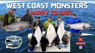 Port Hardy Haiki fishing - 40 pound salmon and 100+ pound halibut. We present West Coast Monsters.