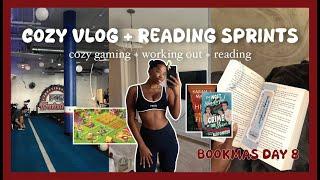 A Relaxing Sunday Vlog with Reading Sprints! | BOOKMAS DAY 8