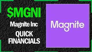 $MGNI Stock - Magnite Inc | Quick Financials | LAST 12 YEARS