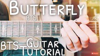 Butterfly BTS Guitar Tutorial // Butterfly Guitar // (방탄소년단) BTS Guitar Lesson #499