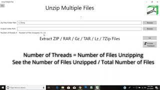 Unzip Multiple Files