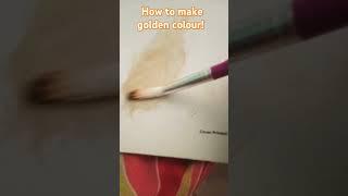 How to make golden colour #art #goldenart #painting #goldenartistcolors #drawing #viral #shorts #yt