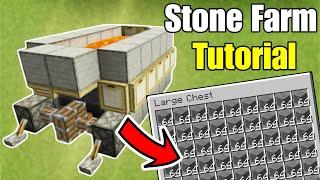 Minecraft Easy Stone Farm Generator For Mcpe 1.21+  (Must-Build)