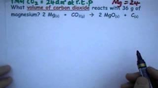 Reacting Mass: Series 4 - 2 Mg(s)  +  CO2(g)  --   2 MgO(s)  +  C(s).