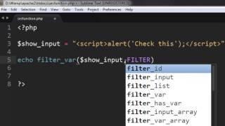 PHP filter_var() Function