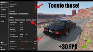 HOW to GET MORE FPS in BeamNG.drive!