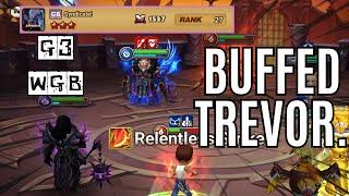 G3 WGB : Syndicate! - BUFFED Trevor One Shots FULL HP Chandra! - Summoners War