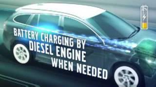 Volvo V60 plug-in hybrid, running on diesel or electricity