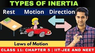 Laws of Motion | Types of inertia | Physics class 11 chapter 5 | JEE | NEET